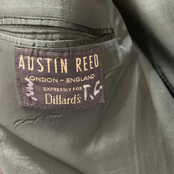 Vintage Austin Reed Men's Navy Blue Blazer Union Made USA Size 42L Gold Buttons - Picture 9 of 13